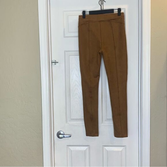Spanx Brown faux suede leggings Size Small - Picture 9 of 9